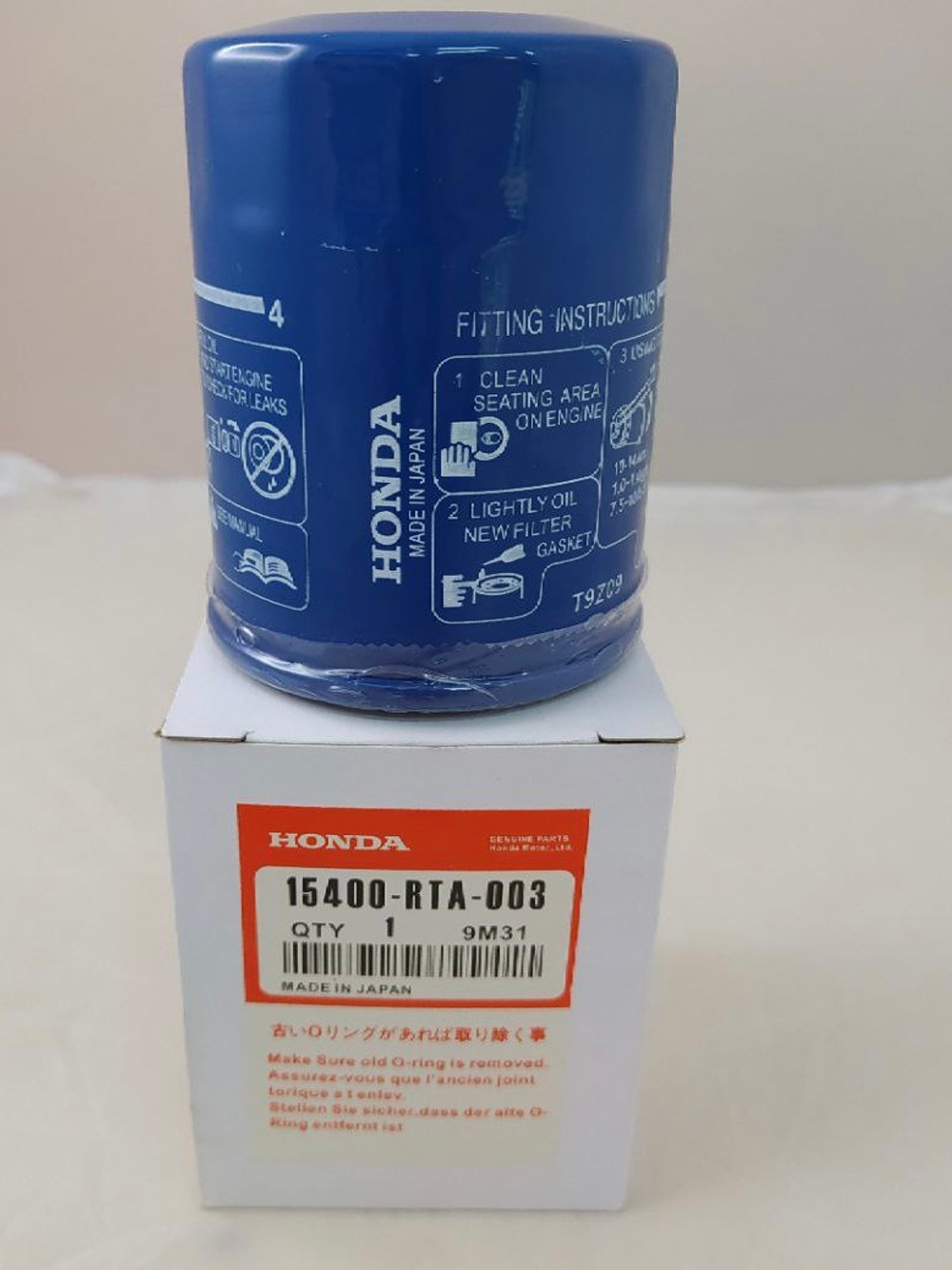 Фильтр масляный 15400RTA003 Honda Accord