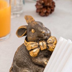 Подставка для салфеток Кролик Банни Бронза