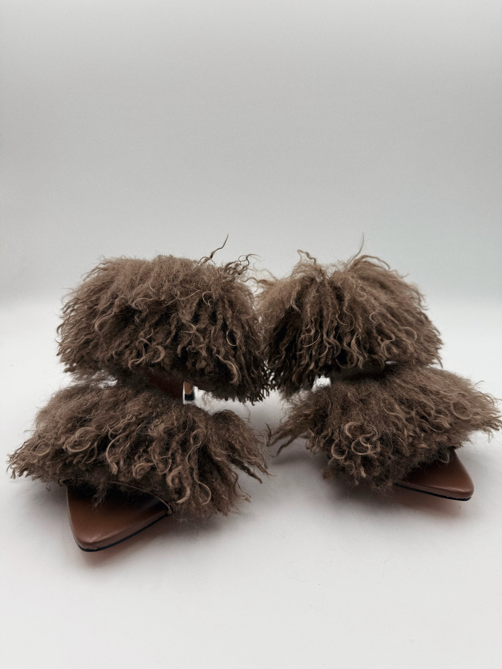 Босоножки FUR BROWN