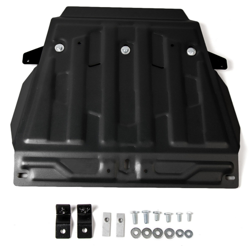 Защита картера Rival (часть 1) для Lexus LX III (V - 5.7) 2007-2015/Lexus LX III рестайлинг (V - 4.5D; 5.7) 2015-н.в./Toyota Land Cruiser 200 (V - 4.5D; 4.7) 2007-2012/Toyota Land Cruiser 200 рестайлинг (V - 4.5D) 2012-2015/Toyota Land Cruiser 200 рестайлинг (V - 4.5D; 4.6) 2015-2021, сталь 1.8 мм, с крепежом, штампованная, 111.5713.3