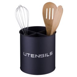 ПОДСТАВКА AGNESS ПОД КУХОННЫЕ ПРИБОРЫ, 14*15 СМ, ЦВЕТ: BLACK