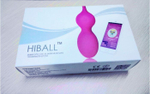 Вагинальный шарик-тренажер HiBall-1, совместимый с гаджетами iOs и Android (Цвет: розовый)