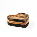 Набор деревянных менажниц из кедра 220х200мм*3ед. с гравировкой "Тепло внутри -сказочно снаружи". MGN3