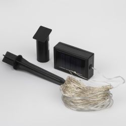 Садовая гирлянда ЭРА ERASF22-17 на солнечной батарее нить холодный свет 21,9 м | Садовые декоративные светильники