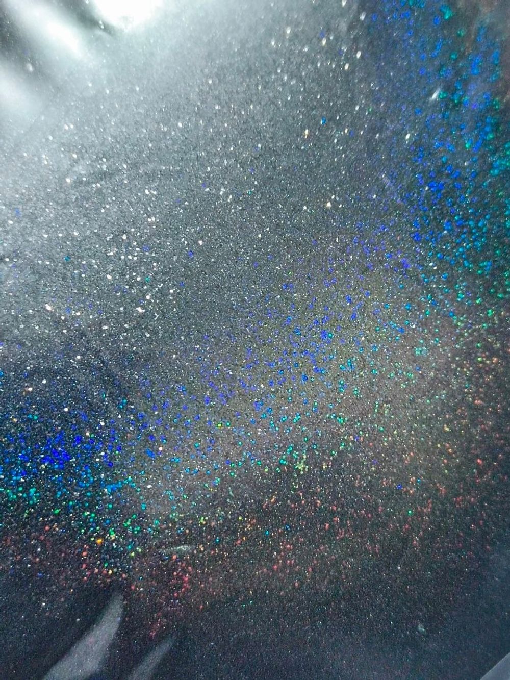 Блёстки Глиттеры 815-1.0мм - Ночной чёрный голографик - универсальные