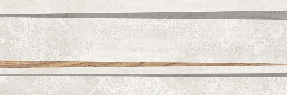 Настенная плитка Alma Ceramica TWU3090DKR14R Dakar 30x90 белая / серая / бежевая под бетон / под дерево / орнамент