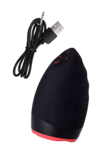 Перезаряжаемый мастурбатор Erotist Lava (Цвет: черный с красным)