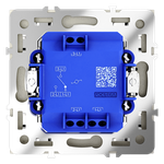 Проходной переключатель встраиваемый VOLTUM S70 одноклавишный 10А, (сталь)
