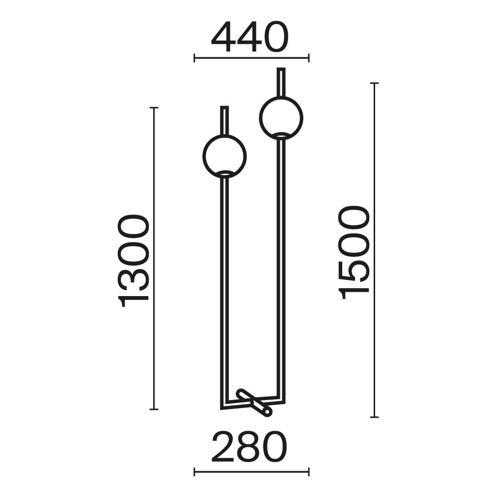 Напольный светильник (торшер) Maytoni Z020FL-L12BS3K