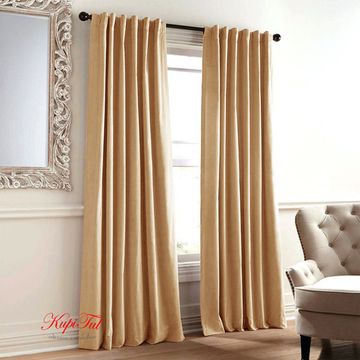 Шторы бархат Royal (песочно-жёлтый)