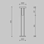 Торшер светодиодный Maytoni Ikebana MOD463FL-L24B3K
