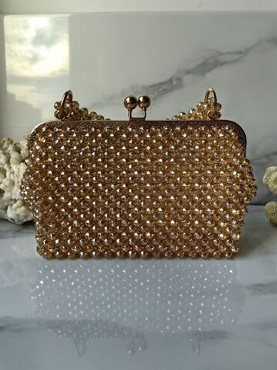 Сумка из ювелирного стекла цвет "Золото"