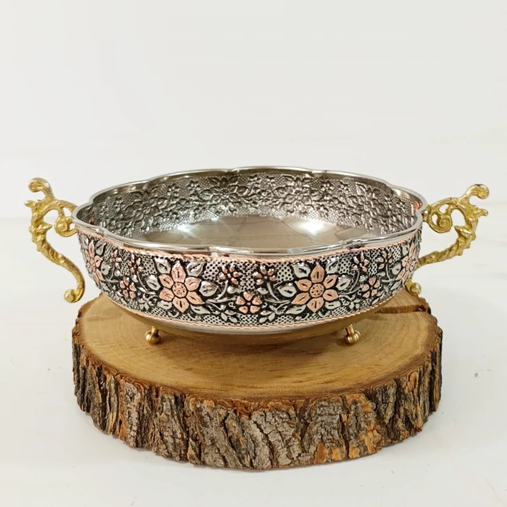 Медная пиала с ручками 90720288 Иран
