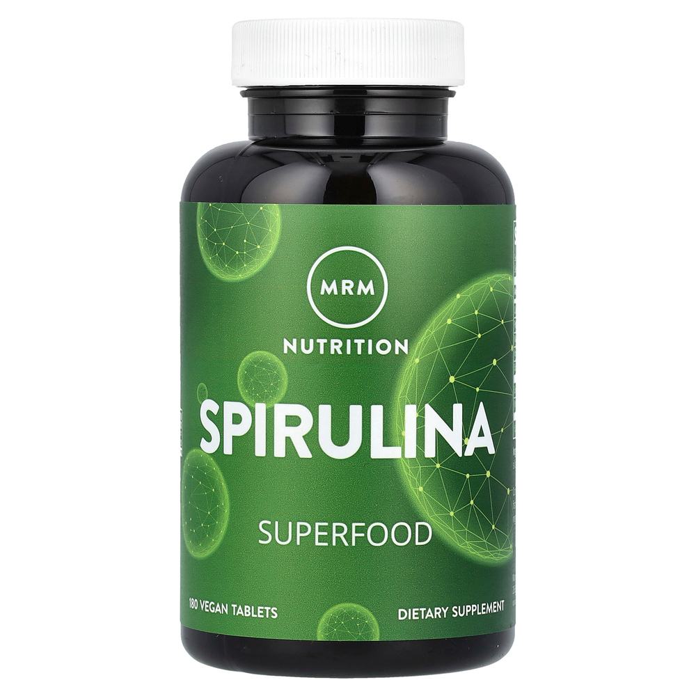 MRM Nutrition, Спирулина, 180 веганских таблеток