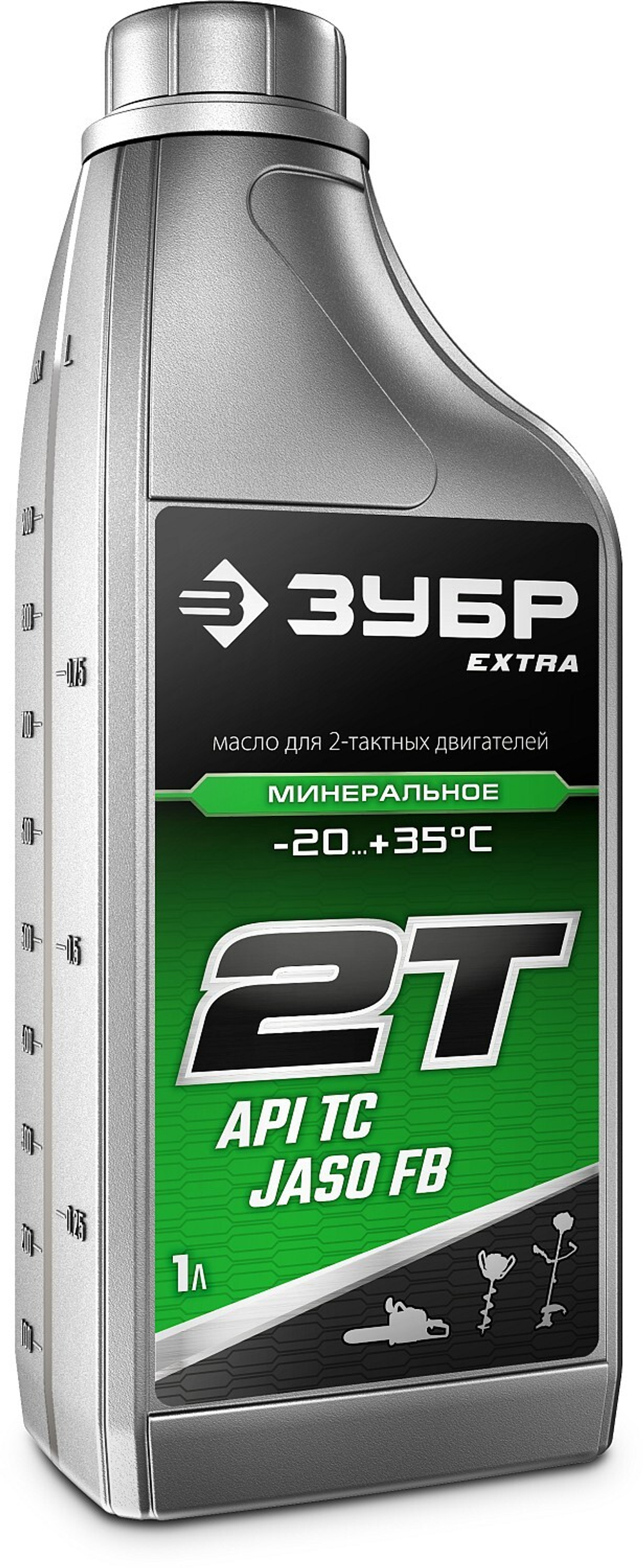 ЗУБР EXTRA 2Т-М минеральное масло для 2-тактных двигателей, 1 л