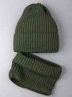 Шапка для мальчика со снудом осенняя