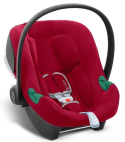 Коляска Cybex Talos S Lux TPE complete Aton B2 Dynamic Red 3 в 1 Seashell Beige с дождевиками