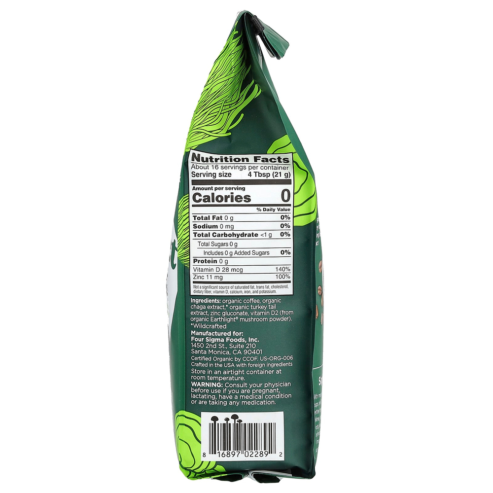 Four Sigmatic, Protect, органический кофе с витамином D, чага и индейка, молотый, средней обжарки, 340 г (12 унций)