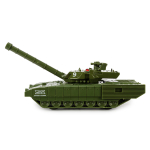 Модель ин. мет. "Армата танк Т-14" 1 см, вращается башня, зелен, коробка ARMATA-12-GN (Технопарк)