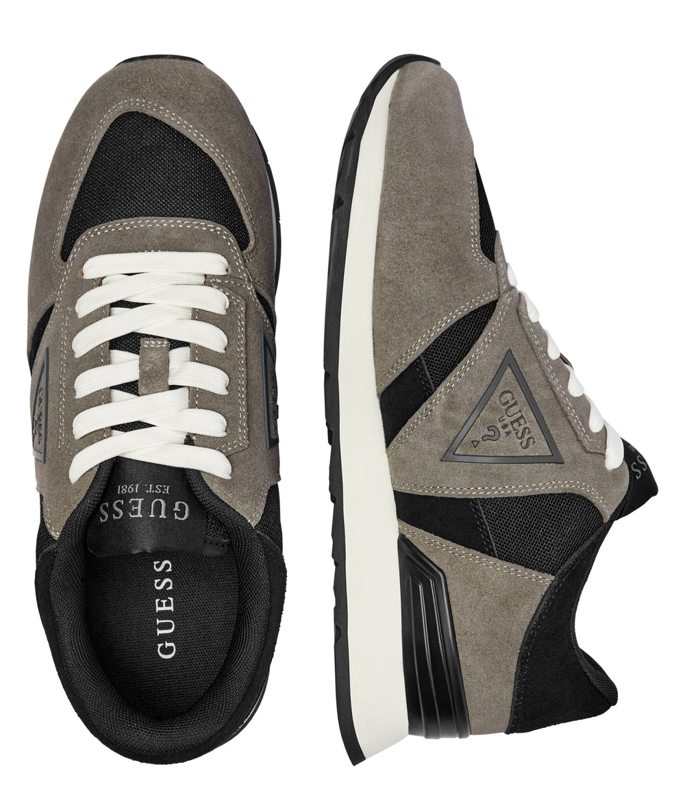Кожаные кроссовки FANO Guess - серый(FMFFAN FAB12)