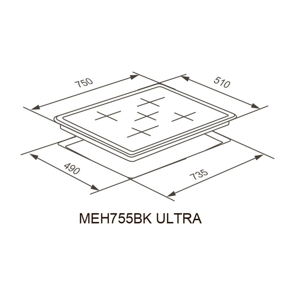 Электрическая варочная панель Meferi MEH755BK ULTRA фото 27