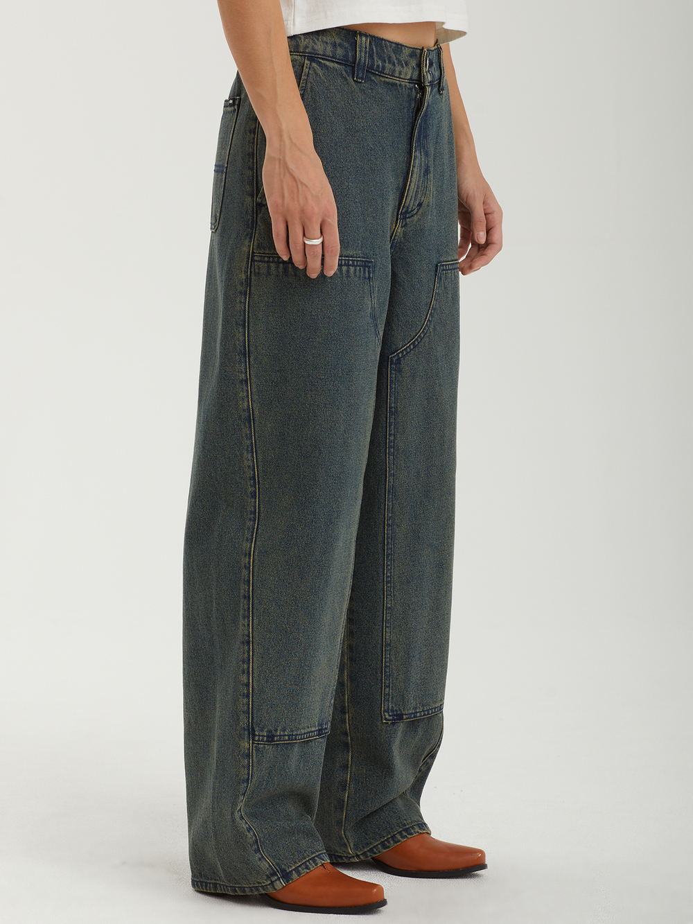 Женские Джинсы Leah Iii Baggy Double Knee
