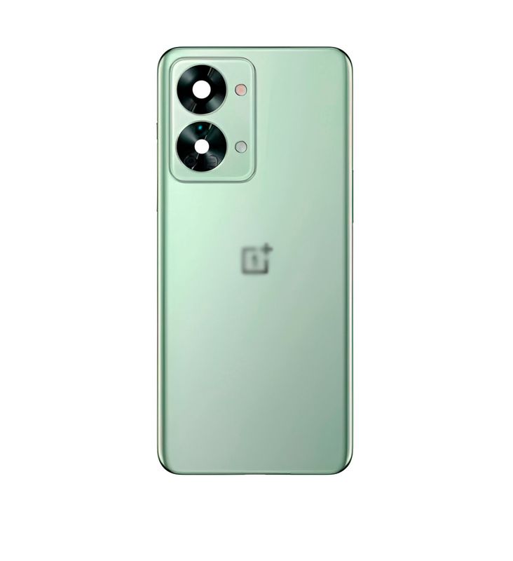 Задняя крышка для OnePlus Nord 2T зеленая (Jade Fog) со стеклом камеры