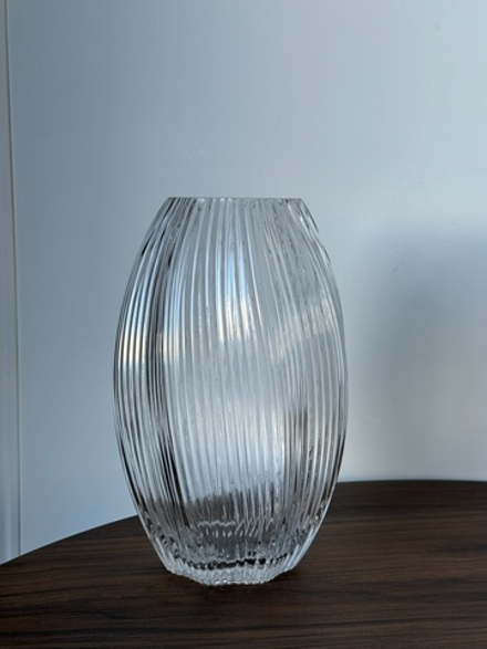 Ваза "Волна" Прозрачная