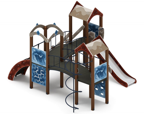 Детский комплекс Городок (Алтай) горка Н 1200 ДИК 2.01.3.03-04