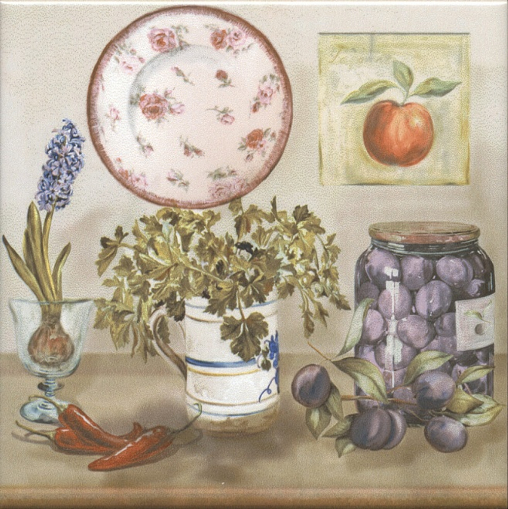 Kerama Marazzi Декор Пикарди Кухня 15х15х6,9 HGD\A245\17000