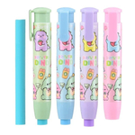 Ластик Basir, выдвижной автоматический, серия "Dino", цветной корпус с рисунком динозавров