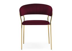 Стул на металлокаркасе Kamelia 1 wine red / gold