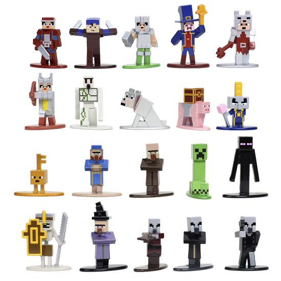 Набор Jada Toys Nano Metalfigs Minecraft wave 4 1.65" (20 Pack) 32329