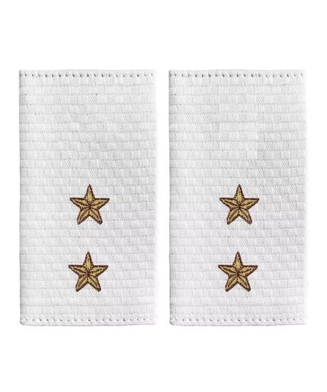 Фальшпогоны вышит. "Полиция МВД" нов\обр белые (Прапорщик)