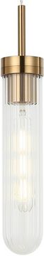 Светильник подвесной 1*Е27 2200/00/01P бронза/прозрачный Sevage Stilfort