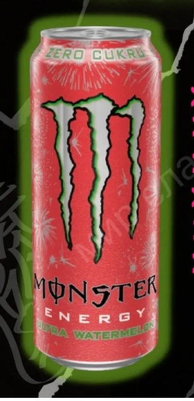 Энергетик Monster  Ирландия  арбуз без сахара