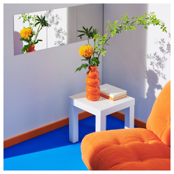 IKEA KÄLLARHALS  (ИКЕА КÄЛЛАРХАЛС)  -  Ваза, оранжевая, 26 см