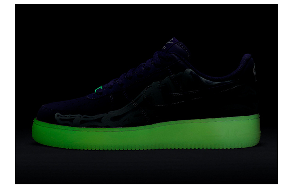 Кроссовки Nike Air Force 1 '07 Skeleton Qs "Purple Skeleton"