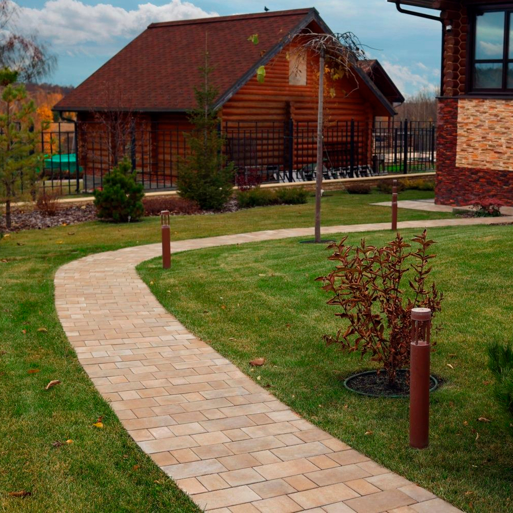 Тротуарная плитка СТАРЫЙ ГОРОД - Искусственный камень Степняк, комплект из 3 видов плит