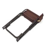 Кресло складное СЛЕДОПЫТ, 560х470х830 мм, сталь 22 мм, бежевый/коричневый