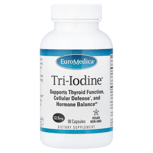 EuroMedica, Tri-Iodine®, 12,5 мг, 90 капсул