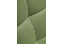 Стул на металлокаркасе Челси черный / зеленый велюр