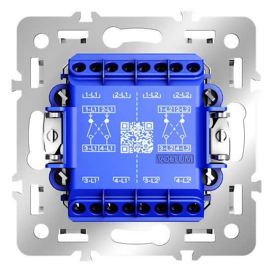 Механизм перекрестного переключателя двухклавишного 10А, S70