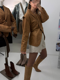 Куртка-пиджак женский артикул 989 цвет "кэмел"