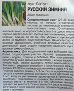 Лук  батун Русский зимний 0,5 г