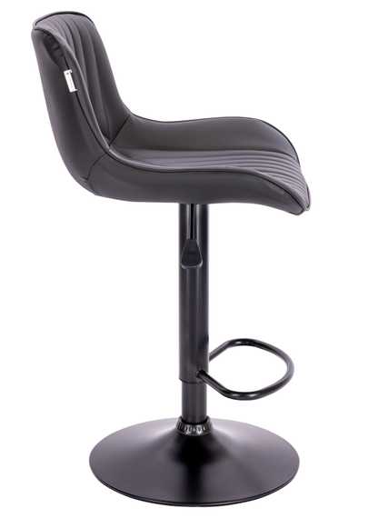 Стул барный Everprof Grace Black Экокожа Черный