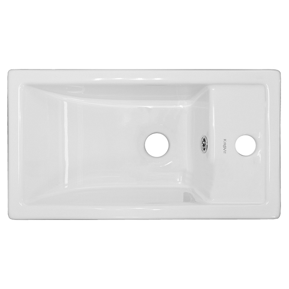 Комплект Тумба Azario KANTRI 45 450х250х775 подвесная, с раковиной Фостер 45, правая, белый глянец (CS00097245)