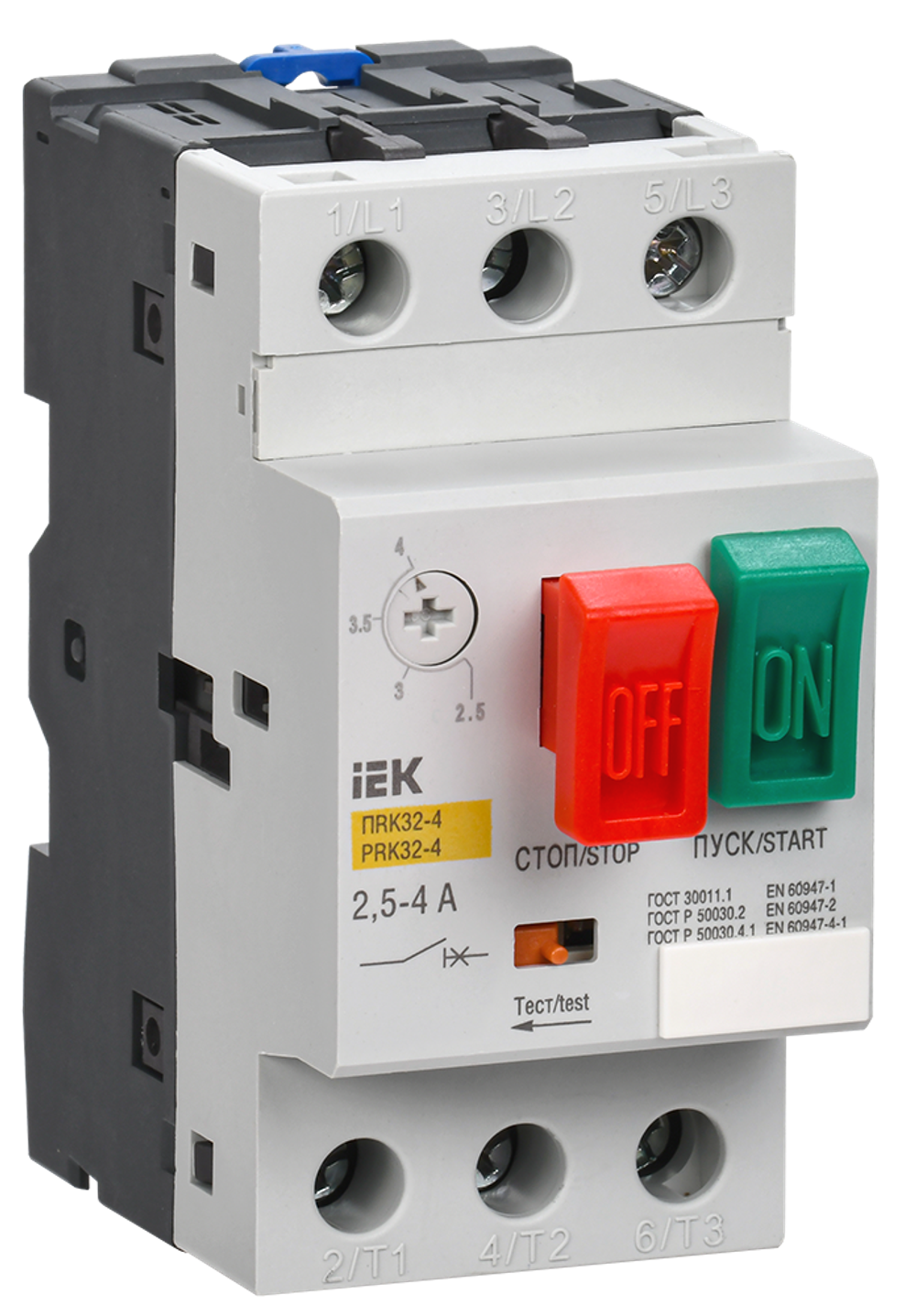 Пускатель ПРК32-4 In=4A Ir=2,5-4A Ue 660В IEK