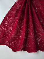 Вышивка с пайетками (Красная)