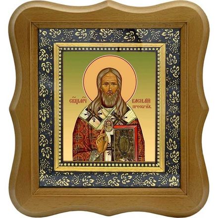 Василий Преображенский, пресвитер, священномученик. Икона на холсте.